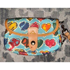 Dooney and Bourke, vintage wristlet,‎ wallet, hearts